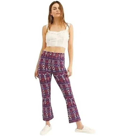 Free People Clean Crop Flare Pants - Picture 1 of 5